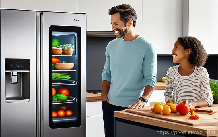 스마트 기기를 통한 요리의 재발견 - **Prompt:** A vibrant, modern kitchen bathed in soft natural light, showcasing sleek smart appliance...