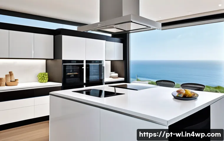 스마트 주방의 고객 경험 최적화 - **Prompt 1: The Seamlessly Integrated Smart Kitchen Hub**
    "A sleek, ultra-modern smart kitchen b...
